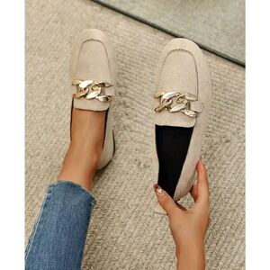 2/$30 Size 8 Ladies Khaki Loafer Flats